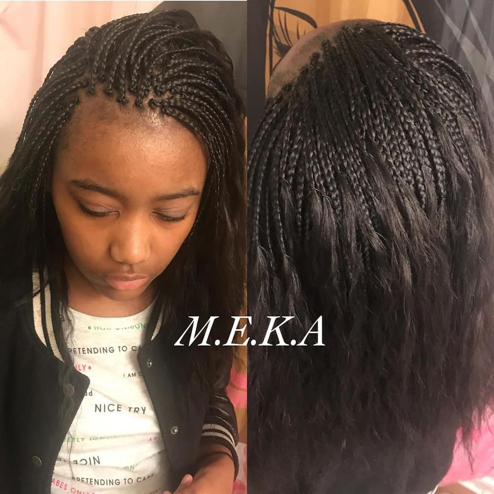 Micro Braids Hairstyles