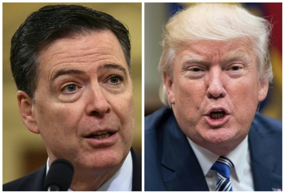 Then FBI Director James Comey (left) was fired by president Donald Trump in 2017