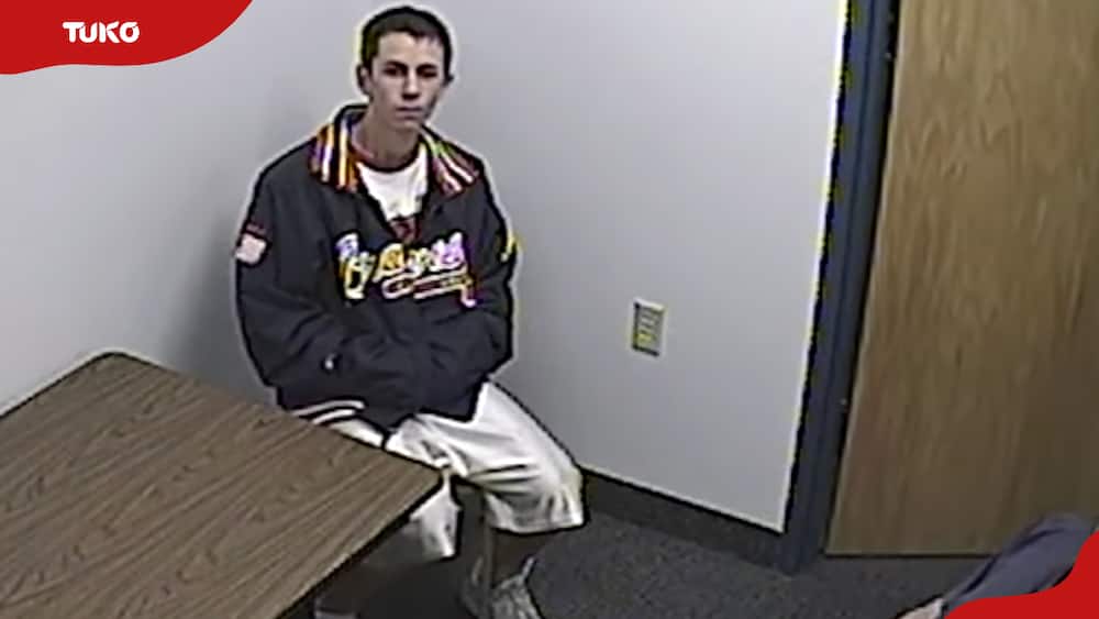 Matt Beckham, Cassie Jo Stoddart's boyfriend, during his interrogation