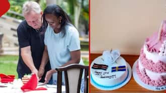 Kenyan Lady, Mzungu Hubby Joyously Mark First Anniversary and Daughter's Birthday: "Double Wins"