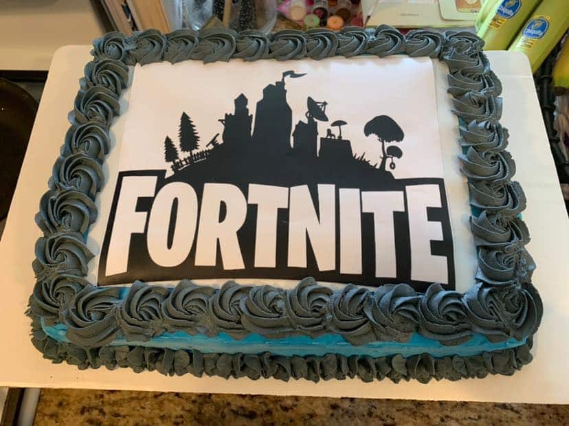 Fortnite Custom Birthday Cake Goodies Bakery Winnipeg