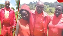 Nandi Man, 87, Steps out in Dashing Red Suit with His 2 Wives and Treats Them on Valentine's