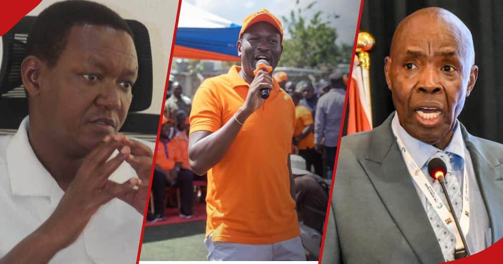 ODM SG Edwin Sifuna wants CSs Tourism and Education Alfred Mutua and Ezekiel Machogu left and right respectively summoned by parliament.