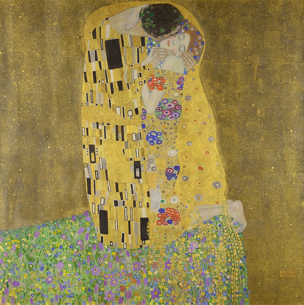 The Kiss by Gustav Klimts
