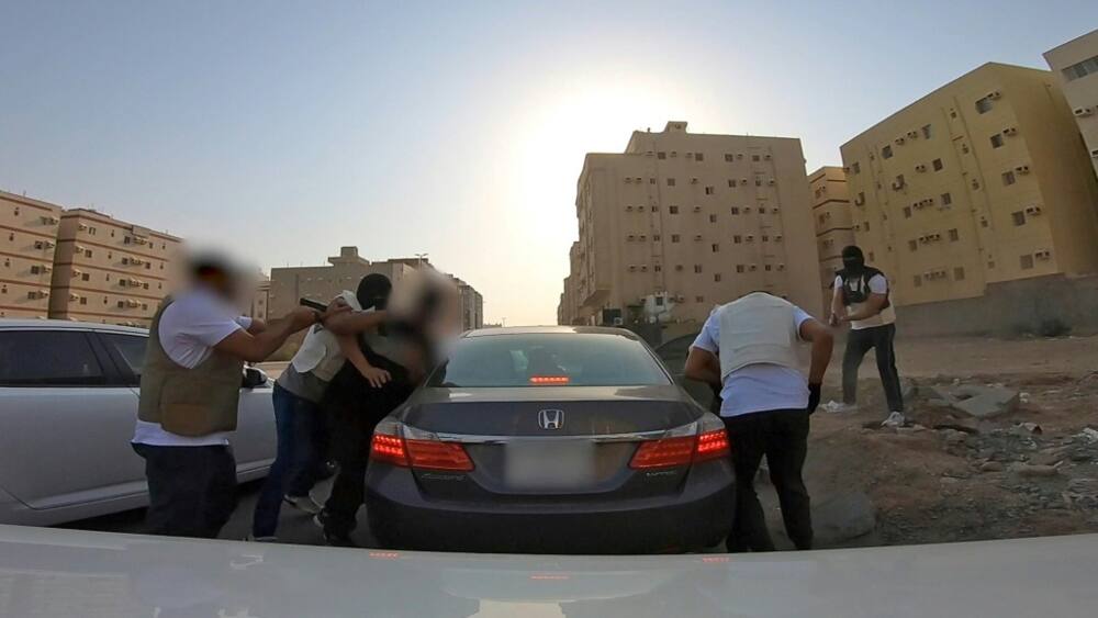 Saudi anti-drug agents arrest an alleged smuggler in Jeddah. The kingdom is captagon's main market