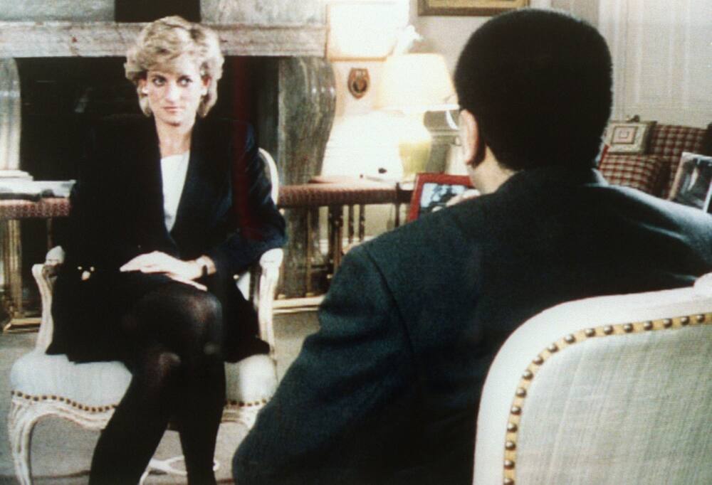 The BBC was criticised for using subterfuge to secure an interview with princess Diana in 1995