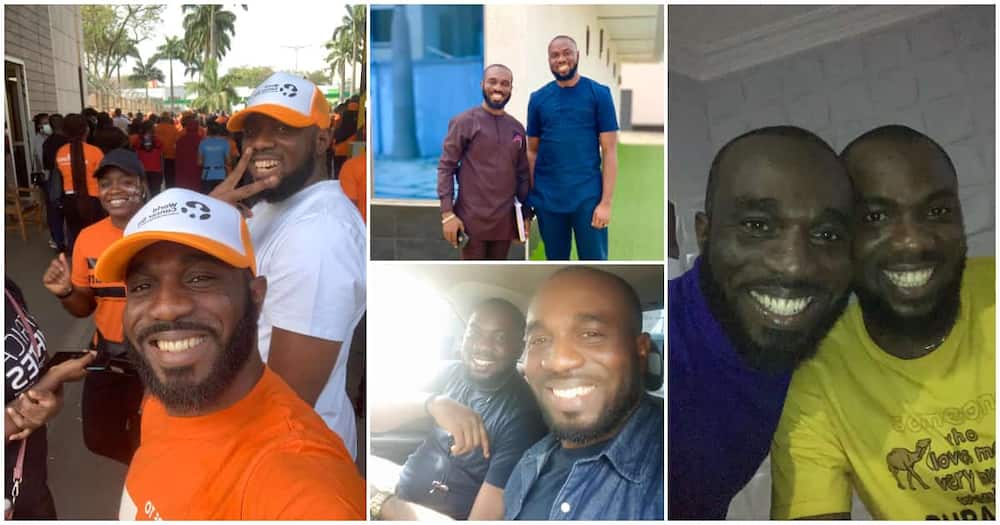 Lesley Obyno Mbakwe and Obiora Kenneth Chinwuba have striking resemblance, two unrelated Nigerian men who lookalike