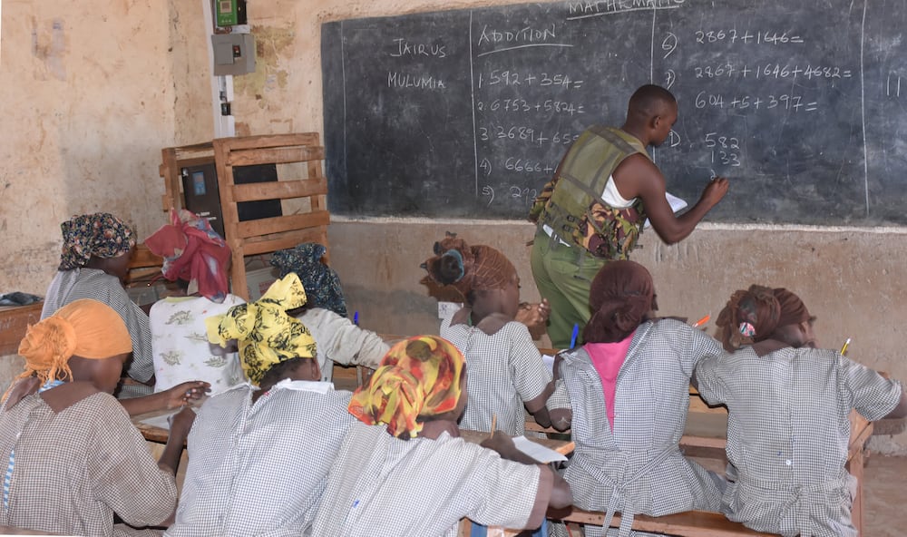 Government rewards officer who traded his gun for chalk to teach class five pupils