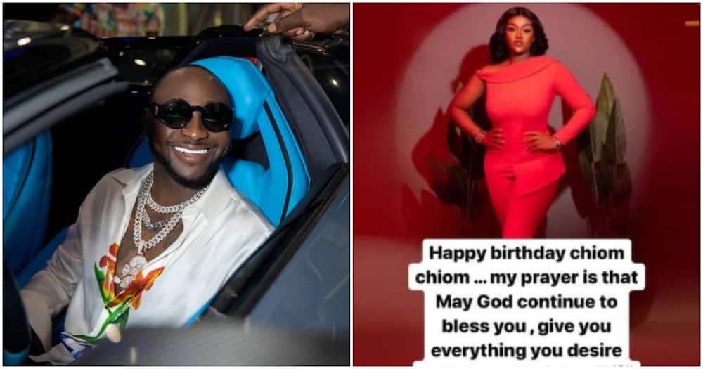 Davido's lovely birthday message to baby mama Chioma.