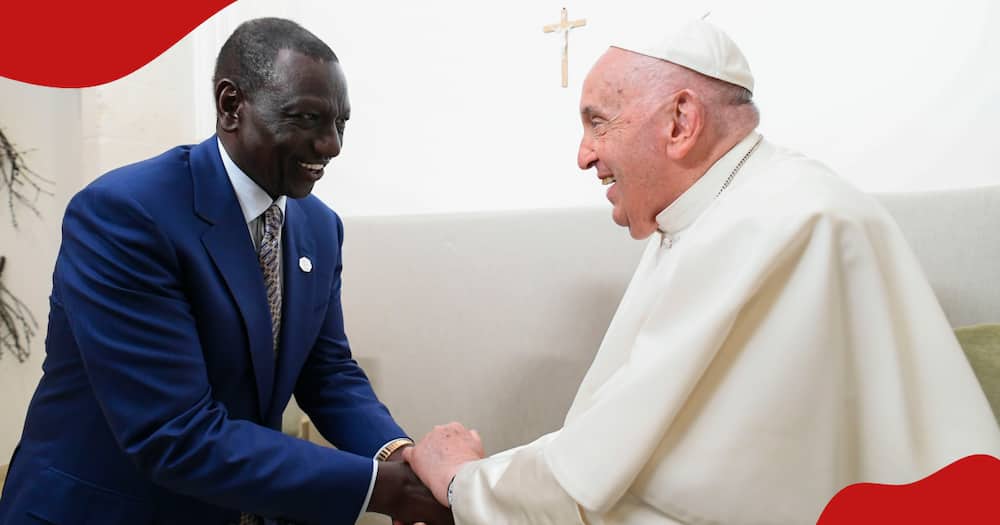 Ruto Afanya Mazungumzo na Papa Francis Nchini Italia, Asisitiza Amani Ulimwenguni: "Acheni Vita"