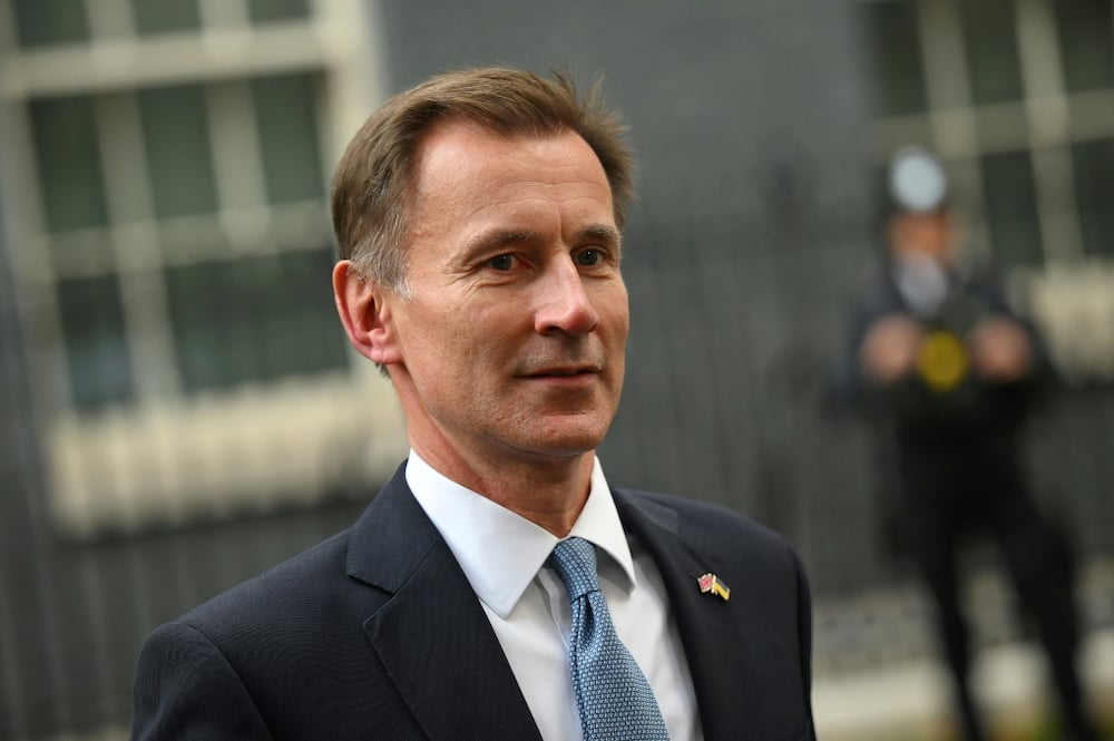 Britain's re-appointed Chancellor of the Exchequer Jeremy Hunt