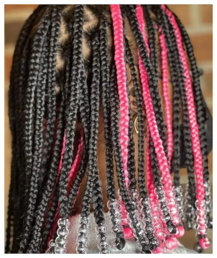 20 Trendy Knotless Braids With Beads For Short And Long Hair Ke