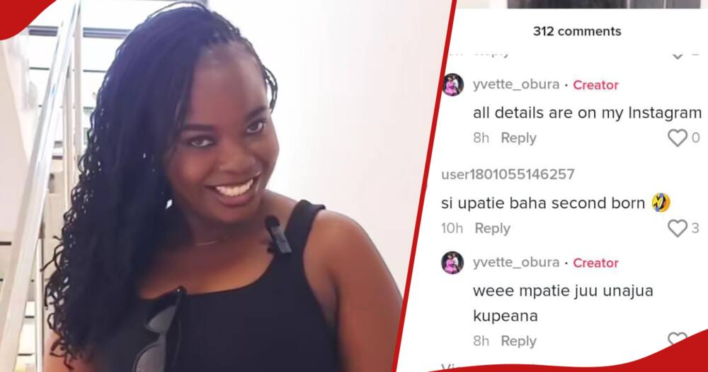 Bahati's baby mama Yvette Obura.