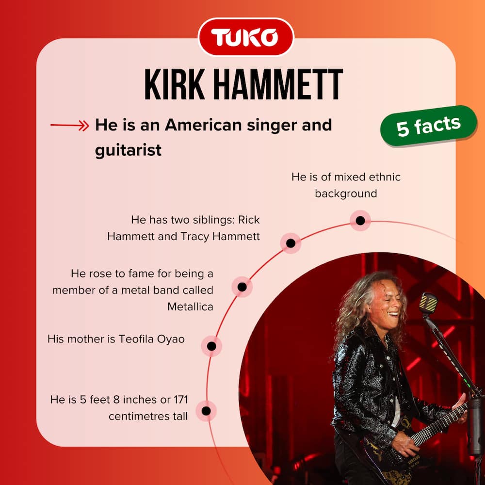 Five facts about Kirk Hammett