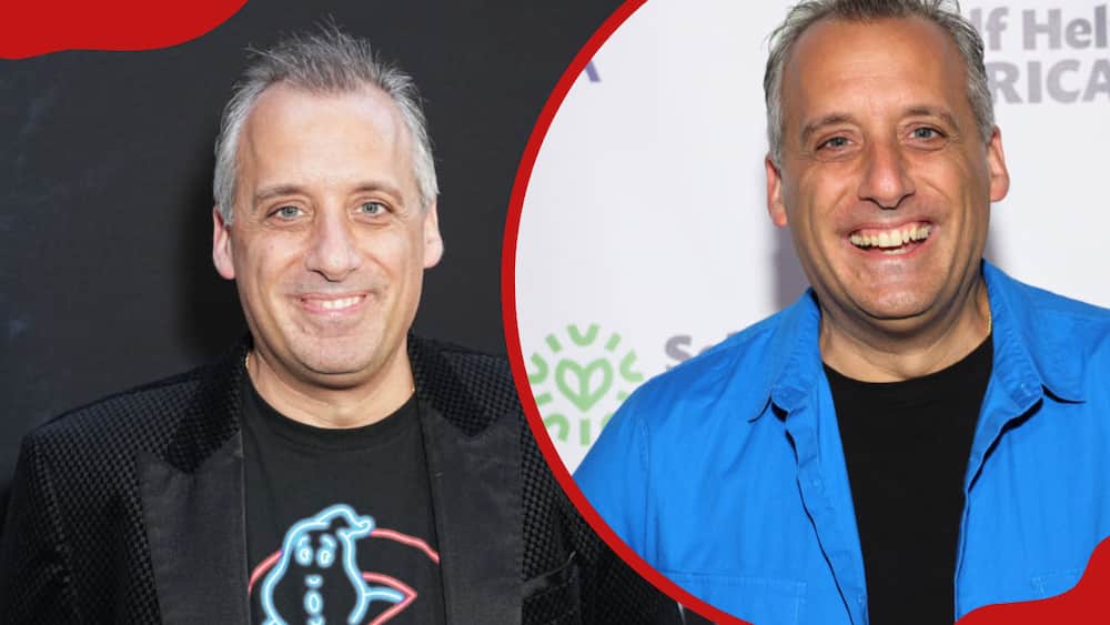 A collage of Joe Gatto at the world premiere of "Ghostbusters: Frozen Empire" and Joe Gatto at the 9th Annual Broadway for Self Help Africa Benefit Concert