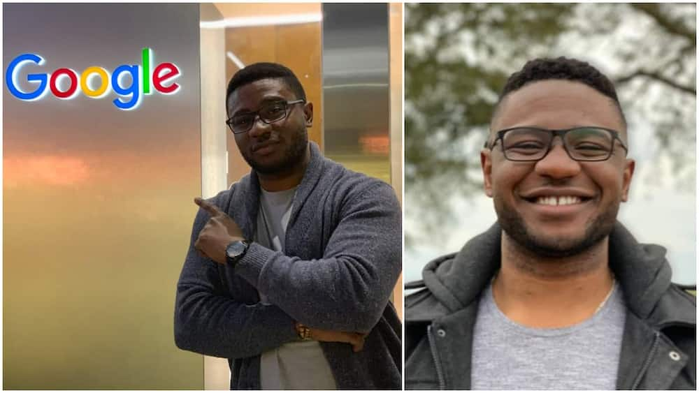 The man said the Google job feels amazing. Photo:LinkedIn/Uchechukwu Uboh.