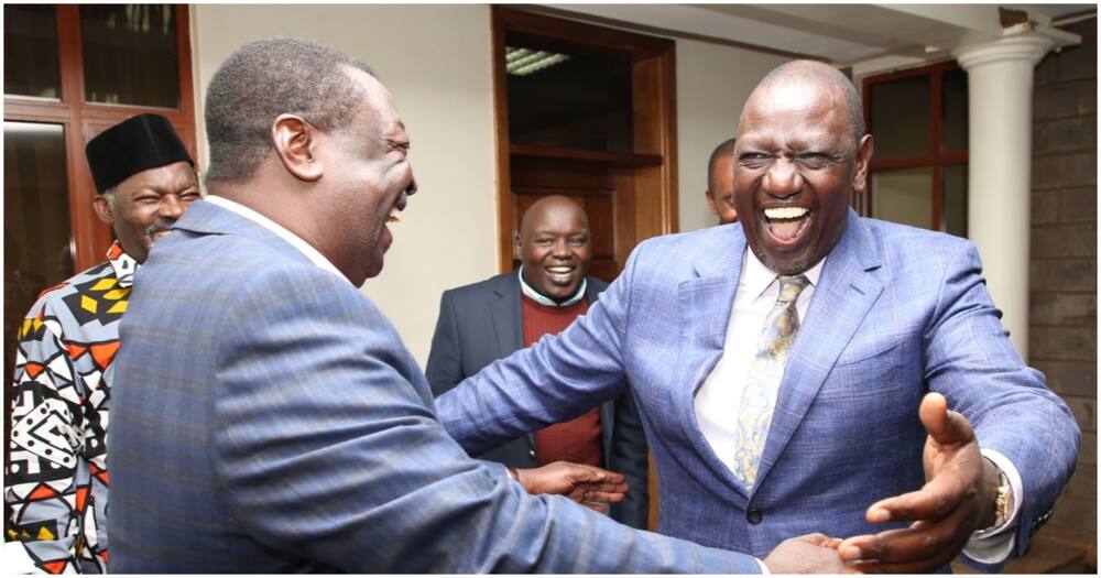 President-elect William Ruto (r) and ANC leader Musalia Mudavadi. Photo: ANC Party.