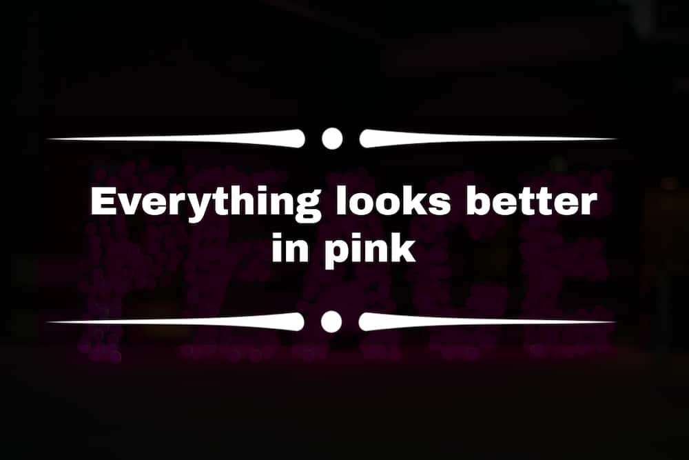 Pink captions for Instagram