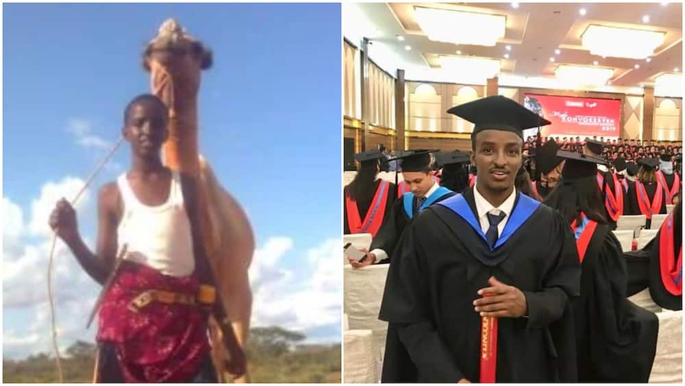 Boy who used to lead camel around makes it, graduates from university