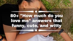 80+ "How much do you love me" answers that funny, cute, and witty