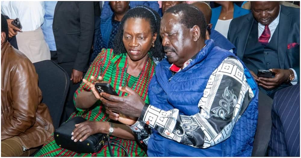 Raila Odinga and Martha Karua.