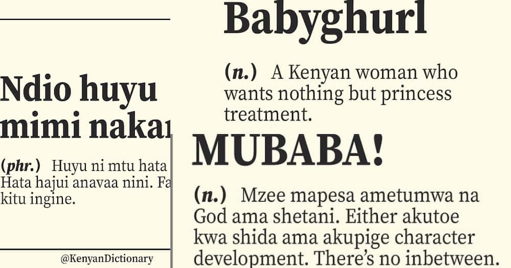 Kenyan "Dictionary".