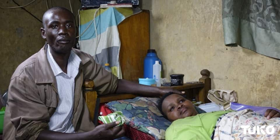 Meet Nairobi man washing clothes to provide for his sick wife, two children