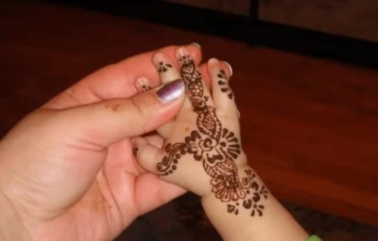 henna designs on hands for kids