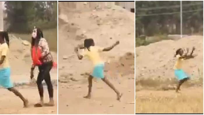 Fire!: Kenyans Tickled by Video of Lady Running Away from Prankster Holding Fake Snake