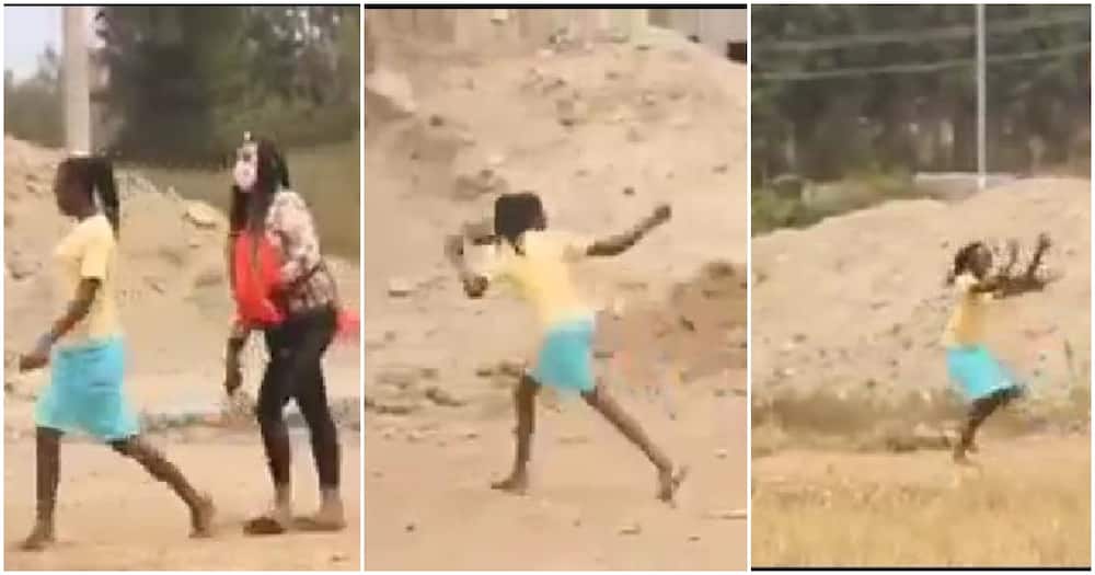 Fire!: Kenyans Tickled by Video of Lady Running Away from Prankster Holding Fake Snake.