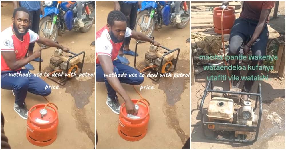 Generator powered by gas cylinder
