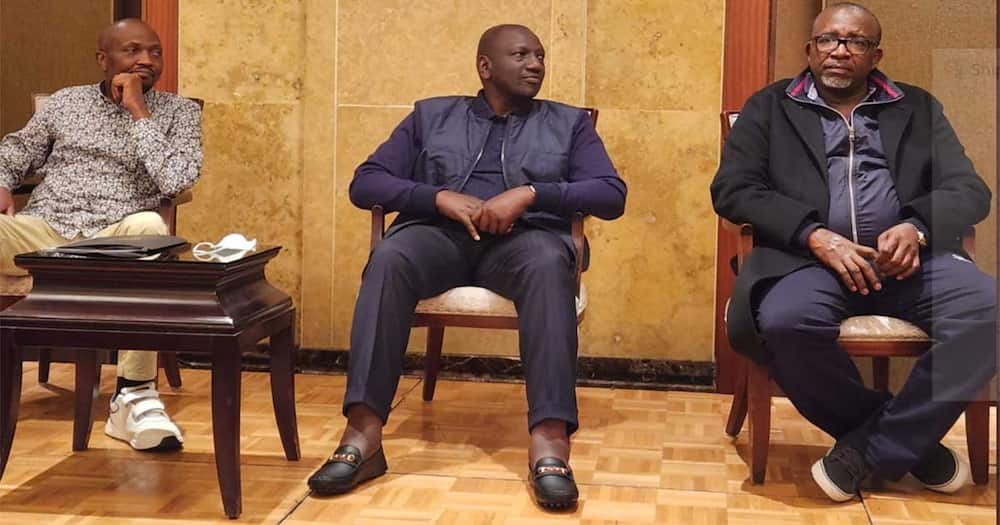 William Ruto's swollen feet.