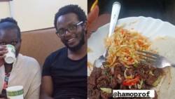 Comedian Hamo, Second Wife Jemutai Enjoy Kibanda Lunch Date