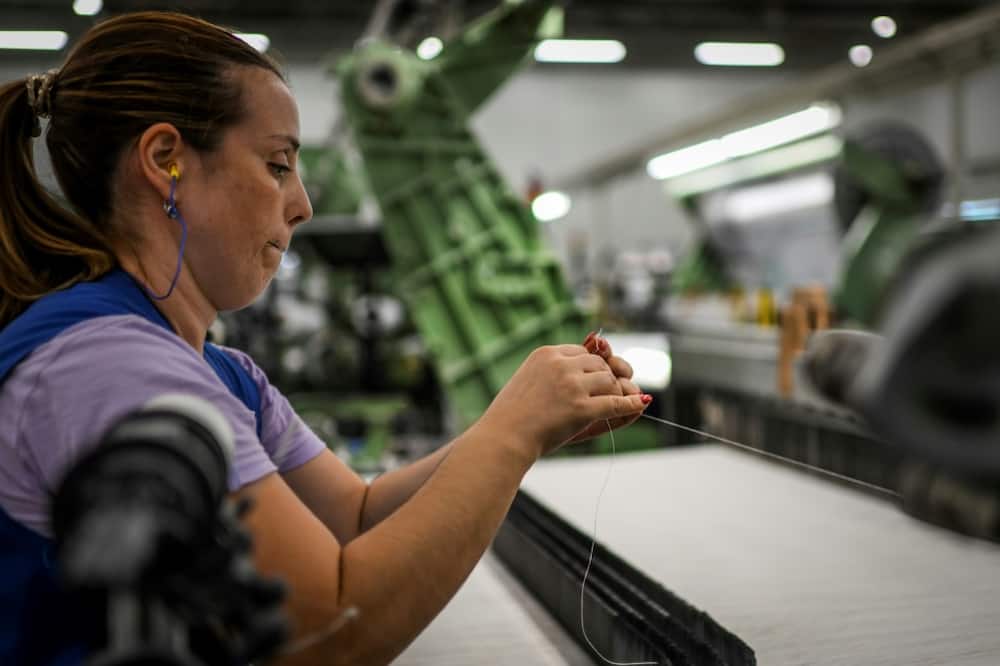 The Riopele factory produces 40,000 metres of fabric daily, almost all for export