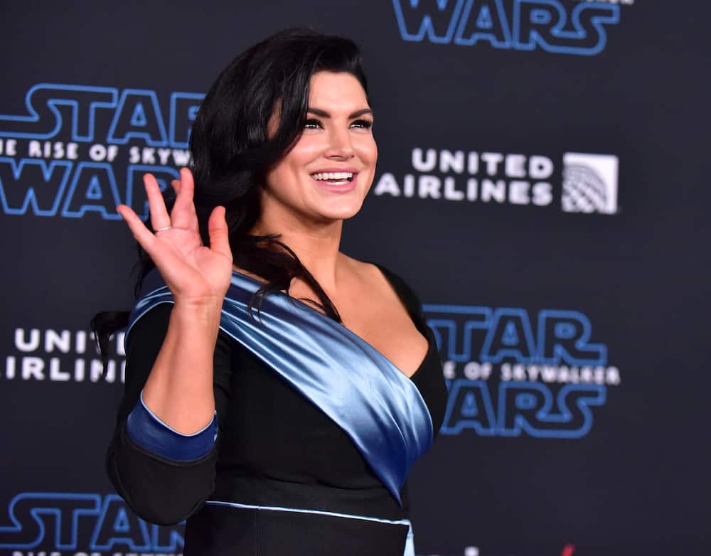 Gina Carano attends the Premiere of Disney