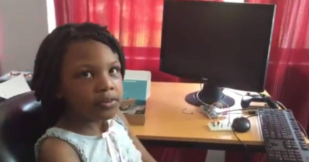 Young and gifted: Genius girl, 8, shows off her coding skills
