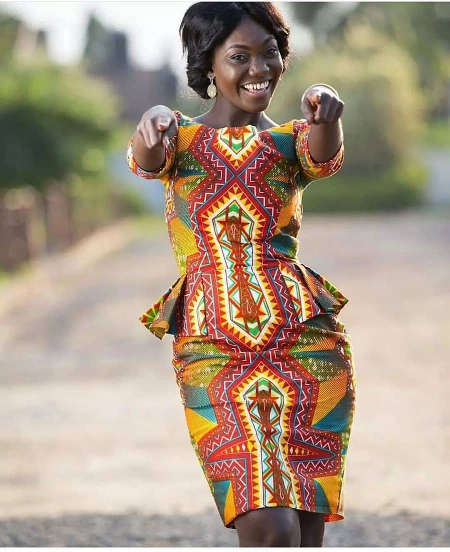 Modern African Print Dresses For Graduation - Tuko.Co.Ke