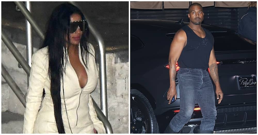 Kanye West spotted with Kim Kardashian's Lookalike Chaney Jones.