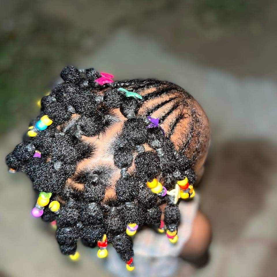 Hairstyles For Children With Elastic Bands of Different Color Trends of  2018 — Steemit