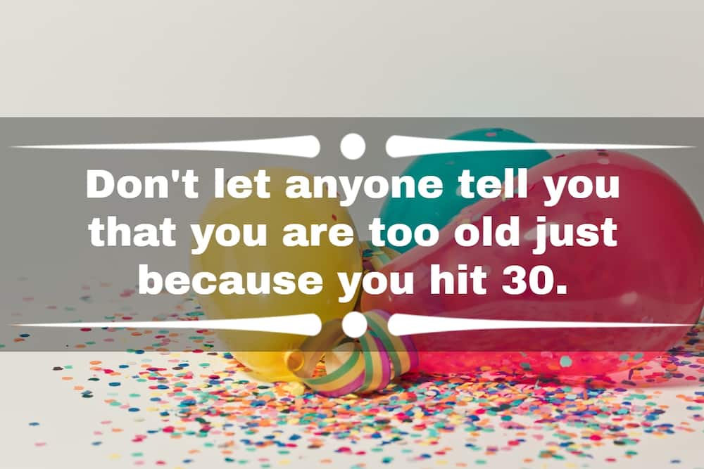 30th birthday sayings