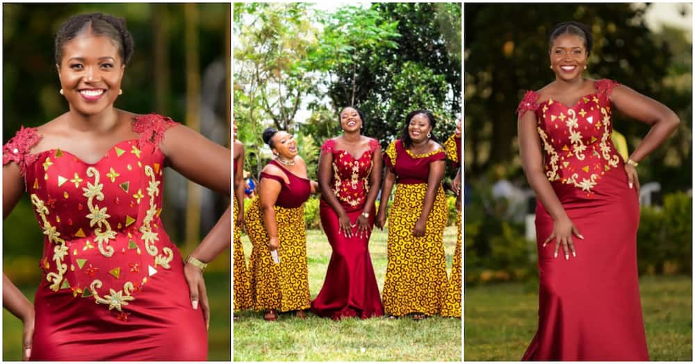 Photos: Akisa Wandera, Bridesmaids Show Off Lovely Dress As New Anchor Celebrates Her Traditional Wedding.