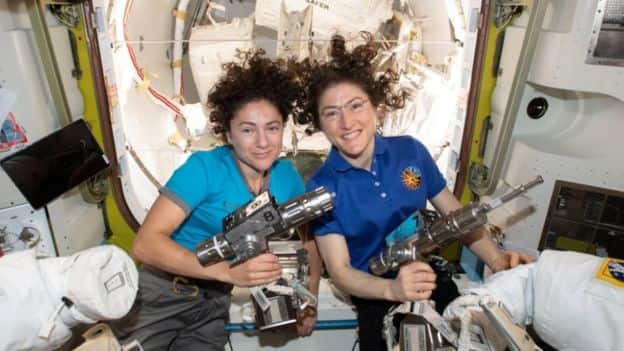 Woman sets record after staying 328 days in space before landing back to earth