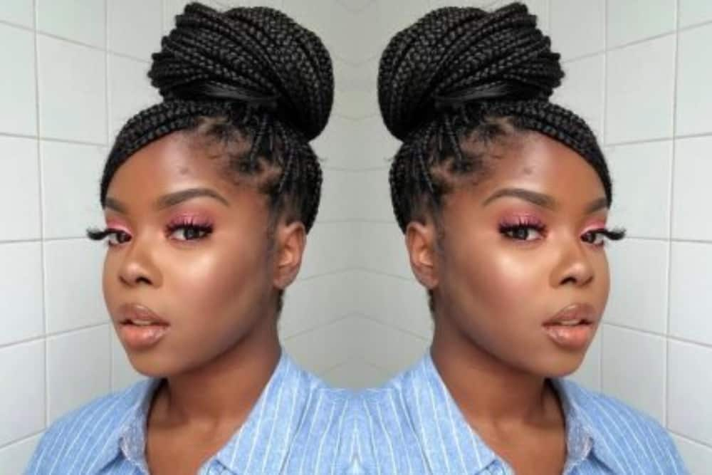 How to style knotless braids