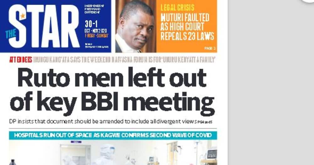 Magazeti Oktoba 30: Raila achemka baada ya IEBC kusema refarenda ya BBI itagharimu 14B