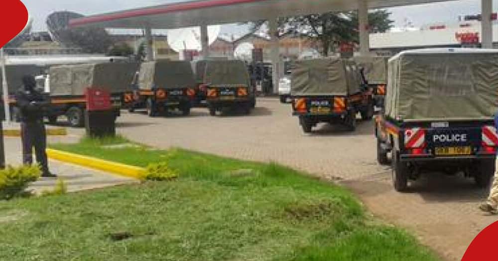 Kisumu: Wanaume 4 Wamvizia Afisa wa Polisi katika Kituo cha Mafuta, Watoroka na Gari la GK