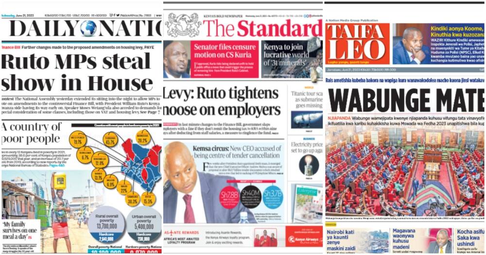 Kenyan papers.