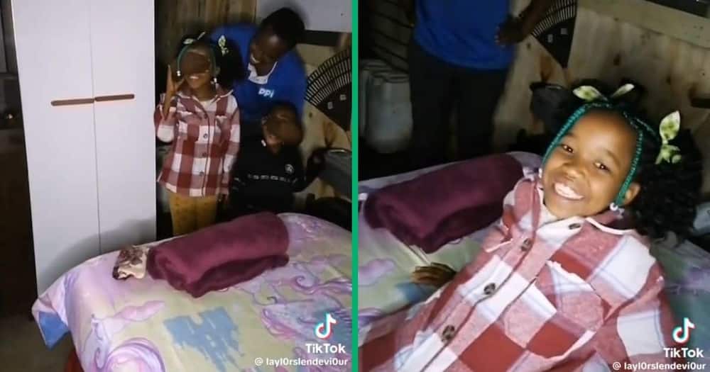 Padres amorosos sorprenden a 3 niños con un nuevo dormitorio para Navidad, el video de TikTok conmueve a los internautas