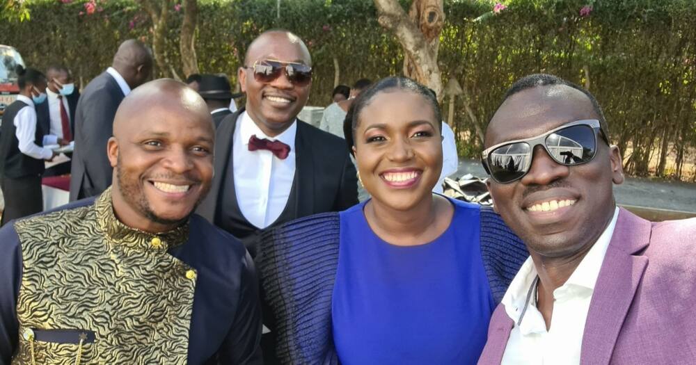 Some of the notable Kenyan celebrities who attended lawyer Silas Jakakimba's wedding. Photo: Natasha Lunah.