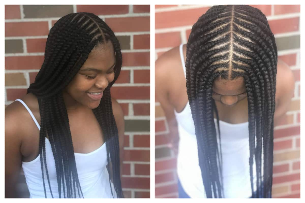 Thick straight hotsell back braids hairstyles