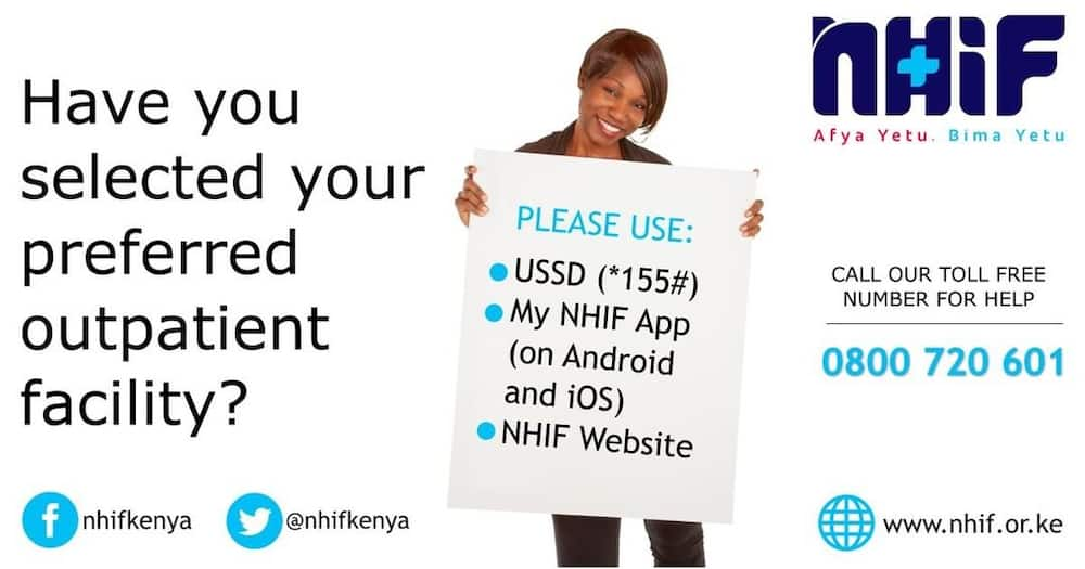 NHIF choosing hospital online